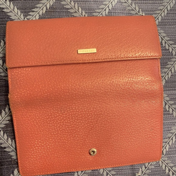 Gucci Continental pebble leather wallet rose pink - Picture 4 of 5